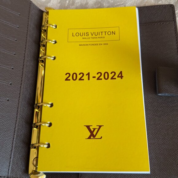 Louis Vuitton Ebene Med. Damier Address/notebook From FRANCE never used - Picture 11 of 16